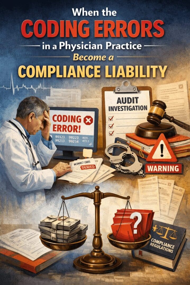 Physician facing coding errors and compliance liability