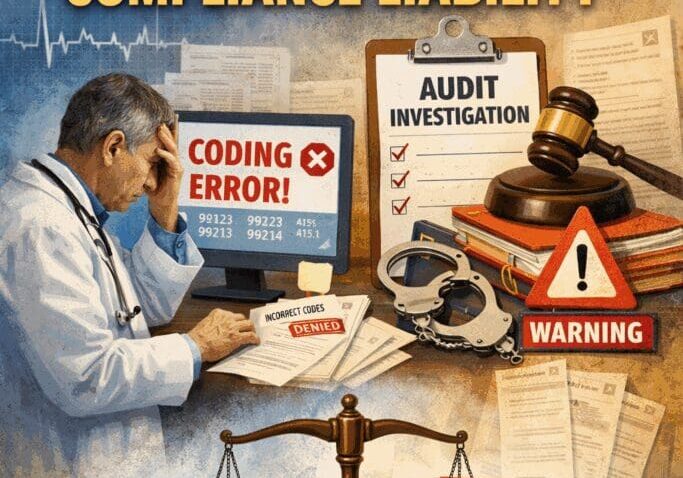 Physician facing coding errors and compliance liability